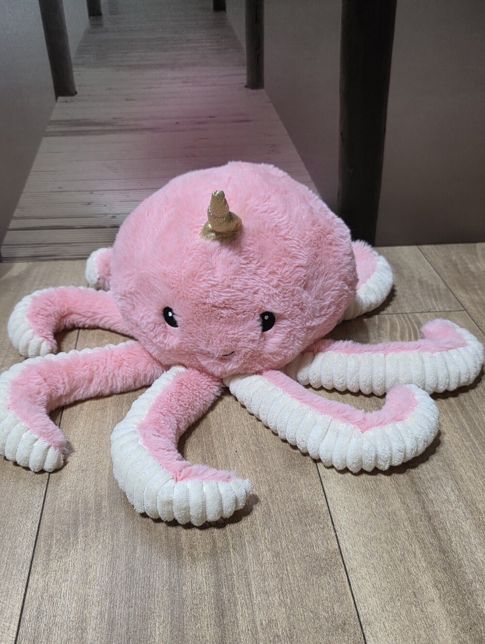 Pink Unicorn Narwhal Plush Toy - Adorable Soft Octopus Goffa International